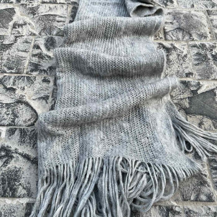 COZY KNIT SCARF GREY